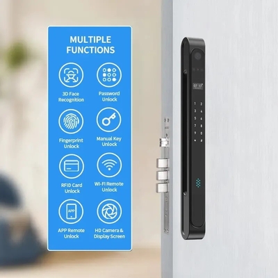 Glomarket Outdoor Waterproof Ip68 Digital Elektronik Tuya Smart Kunci Sidik Jari Aluminium Baja Goresan Kunci Pintu Kaca
