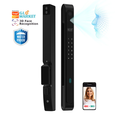Glomarket Outdoor Waterproof Ip68 Digital Elektronik Tuya Smart Kunci Sidik Jari Aluminium Baja Goresan Kunci Pintu Kaca