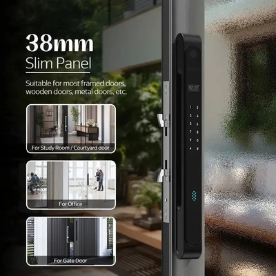 Glomarket Outdoor Waterproof Ip68 Digital Elektronik Tuya Smart Kunci Sidik Jari Aluminium Baja Goresan Kunci Pintu Kaca