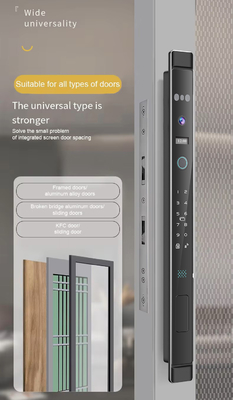 Glomarket 3D Face Recognition Tuya Wifi Aluminium Pintu Geser Kunci Airproof Sidik jari Smart Kunci Digital Kunci Pintu Kaca