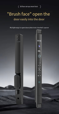 Glomarket 3D Face Recognition Tuya Wifi Aluminium Pintu Geser Kunci Airproof Sidik jari Smart Kunci Digital Kunci Pintu Kaca