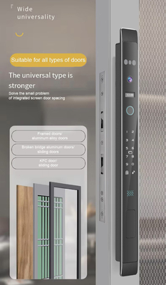 Glomarket Otomatis 3d Face Smart Lock Dengan Kamera Keamanan Biometric Fingerprint Sliding Door Tuya Smart Door Lock