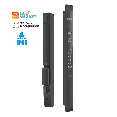 Glomarket Otomatis 3d Face Smart Lock Dengan Kamera Keamanan Biometric Fingerprint Sliding Door Tuya Smart Door Lock