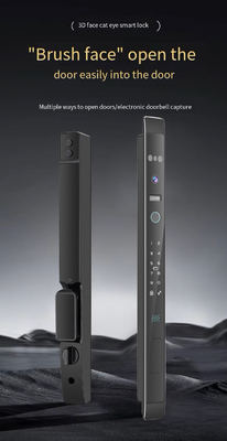 Glomarket Otomatis 3d Face Smart Lock Dengan Kamera Keamanan Biometric Fingerprint Sliding Door Tuya Smart Door Lock