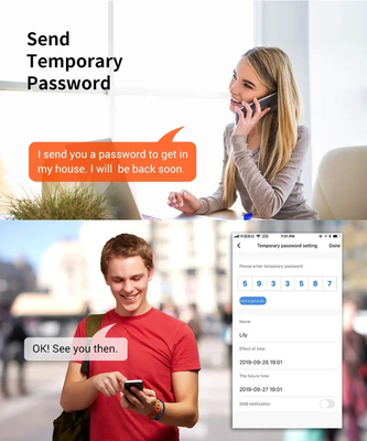 Glomarket Tuya Kunci Cerdas Sidik Jari Dua Sisi Buka Kunci TTLock Digital Tahan Air