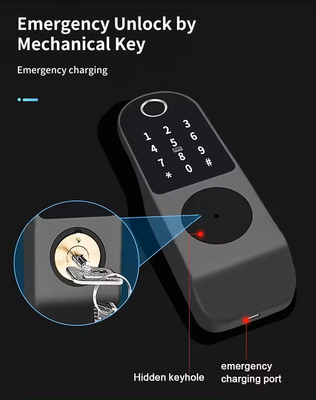 Glomarket Tuya Kunci Cerdas Sidik Jari Dua Sisi Buka Kunci TTLock Digital Tahan Air