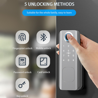 Glomarket Keamanan Luar Ruangan Kunci Digital Cerdas Sidik Jari Kata Sandi Smart Rim Pintu Kunci Untuk Pintu Pintu Depan