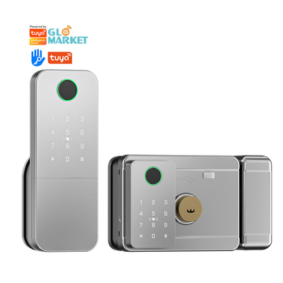 Glomarket Outdoor Elektronik Smart Fingerprint Password Kunci Digital Tuya Ttlock Kunci Pintu Cerdas