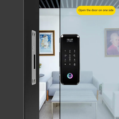 Glomarket Smart Tuya Wifi Kunci Pintu Kaca Sidik Jari Kunci Kata Sandi Keyboard Digital Linkage Cerdas Remote Unlocking