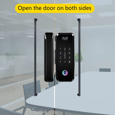 Glomarket Smart Tuya Wifi Kunci Pintu Kaca Sidik Jari Kunci Kata Sandi Keyboard Digital Linkage Cerdas Remote Unlocking