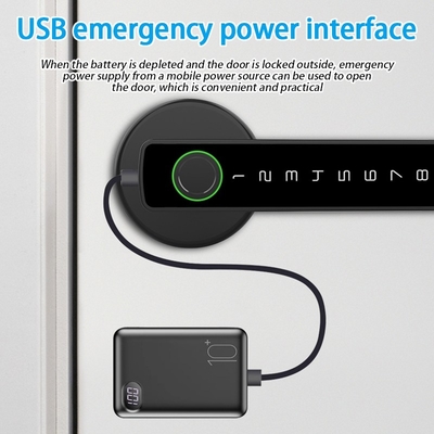 Glomarket Tuya Ble Smart Lock Keamanan Elektronik Tanpa Kunci Smart Door Handle Lock Kunci Kamar Indoor