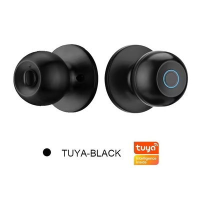 Grosir Glomarket Smart Round Knob Lock Keyless Smart Door Handle Lock Tuya App Control Smart Fingerprint Door Lock