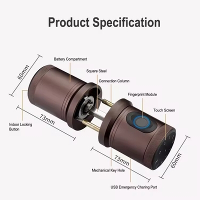 Glomarket Gaya Baru Tuya App Control Smart Lock Door Fingerprint Password Rumah Hotel Apartemen Elektronik Smart Door Knob Lock