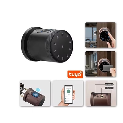 Glomarket Gaya Baru Tuya App Control Smart Lock Door Fingerprint Password Rumah Hotel Apartemen Elektronik Smart Door Knob Lock