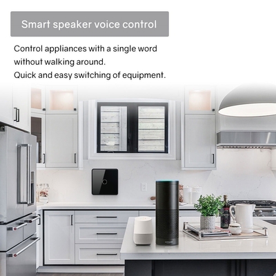 Glomarket Smart EU/UK 1-4Gang Wall Switch WIFI/Zigbee Glass Panel Light Switch Tuya Smart Switch Dengan Google Alexa