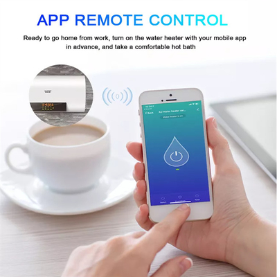 Glomarket Tuya Smart Glass Touch Button Wifi Smart Boiler Switch Alexa Voice Control EU Standard Air Heater Switch