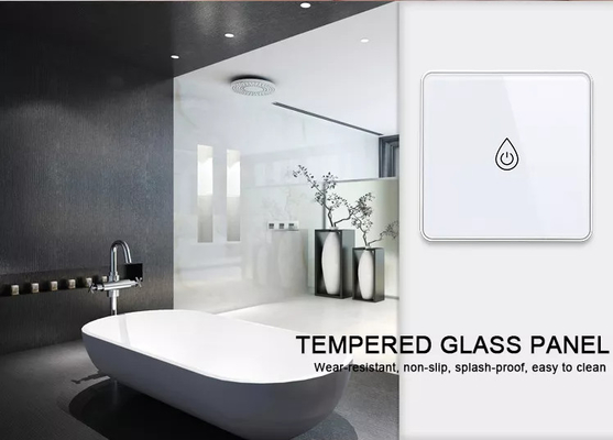 Glomarket Tuya Smart Glass Touch Button Wifi Smart Boiler Switch Alexa Voice Control EU Standard Air Heater Switch