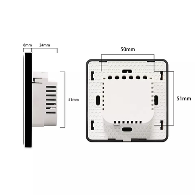 Smart Curtain Switch Wifi/Zigbee Voice Control Asisten Google Smart EU Standar Switch layar sentuh APP Garage Door Switch