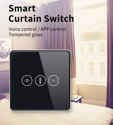 Smart Curtain Switch Wifi/Zigbee Voice Control Asisten Google Smart EU Standar Switch layar sentuh APP Garage Door Switch