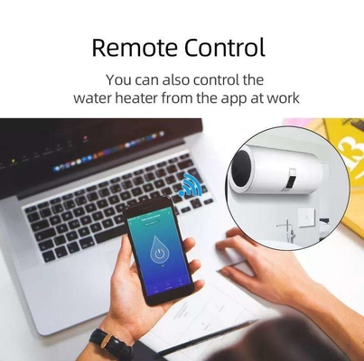 Glomarket Smart Home Remote Voice Control Panel sentuh pemanas air Switch Tuya Wireless Wifi Boiler Switch