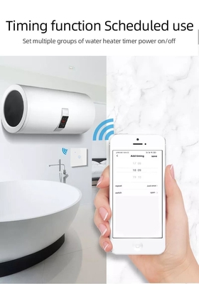 Glomarket Smart Home Remote Voice Control Panel sentuh pemanas air Switch Tuya Wireless Wifi Boiler Switch