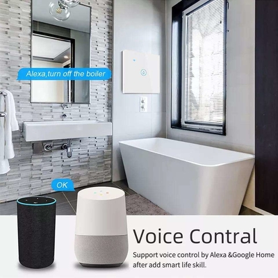Glomarket Smart Home Remote Voice Control Panel sentuh pemanas air Switch Tuya Wireless Wifi Boiler Switch
