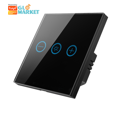 Glomarket Panel Sentuh Kaca Tuya Wifi Bulb Wireless Remote Adjustable Light Dimmer Switch Sentuh Cerdas Untuk Lampu Lampu