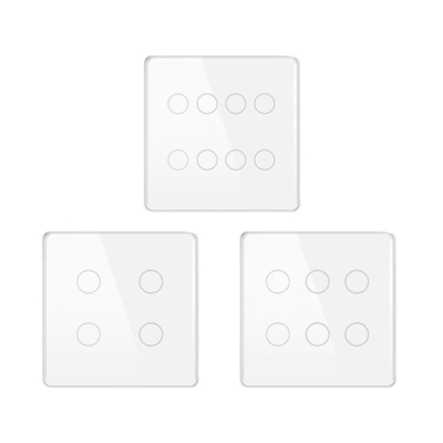 Glomarket Smart Wifi Brasil 118*124 Switch Bekerja dengan Asisten Google Alexa Tuya Smart Light Switch untuk Rumah