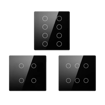 Glomarket Smart Wifi Brasil 118*124 Switch Bekerja dengan Asisten Google Alexa Tuya Smart Light Switch untuk Rumah