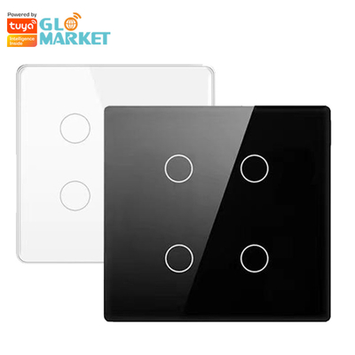 Glomarket Smart Wifi Brasil 118*124 Switch Bekerja dengan Asisten Google Alexa Tuya Smart Light Switch untuk Rumah