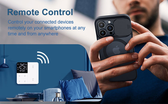 Glomarket Tuya Wifi Smart Wall Light Switch 1/2/3 Gang Support Voice/app/touch Control Dengan Layar Tampilan Suhu