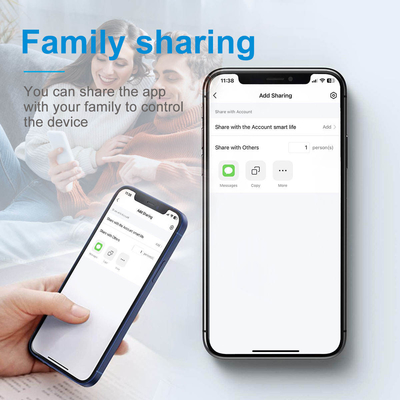 Glomarket Tuya Wifi Smart Wall Light Switch 1/2/3 Gang Support Voice/app/touch Control Dengan Layar Tampilan Suhu