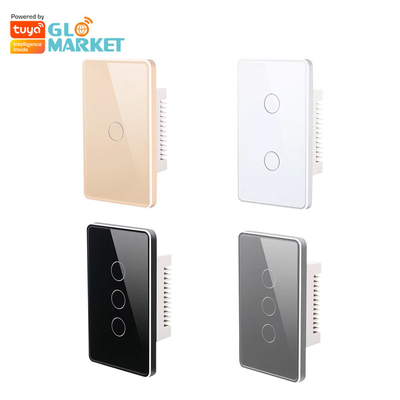 Glomarket Tuya Smart Switch Wifi US Electric Wall Switch Google Home Alexa Lampu Lampu Sentuh Switch App Control