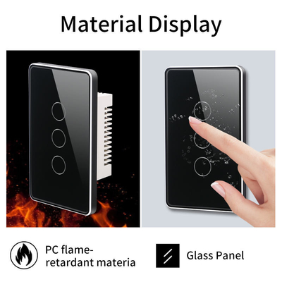 Glomarket Tuya Smart Switch Wifi US Electric Wall Switch Google Home Alexa Lampu Lampu Sentuh Switch App Control