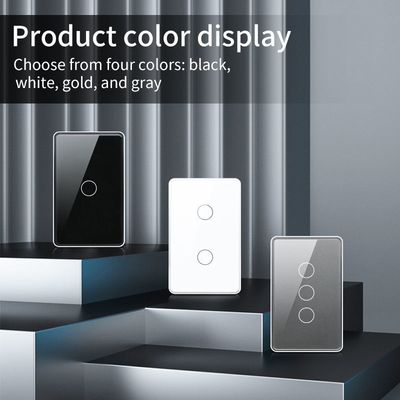 Glomarket Tuya Smart Switch Wifi US Electric Wall Switch Google Home Alexa Lampu Lampu Sentuh Switch App Control