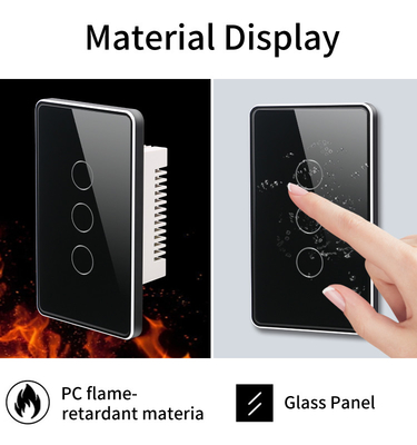 Glomarket Tuya Smart Switch Wifi US Electric Wall Switch Google Home Alexa Lampu Lampu Sentuh Switch App Control