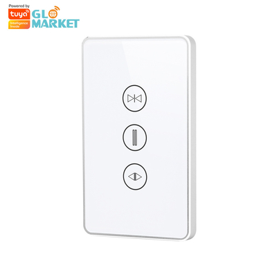 Glomarket Us Standard Tuya Wifi Smart Curtain Switch Tombol Sentuh Kontrol Suara Smart Shutter Switch Alexa Google Home