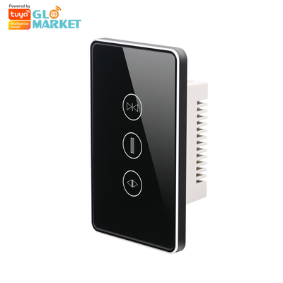 Glomarket Us Standard Tuya Wifi Smart Curtain Switch Tombol Sentuh Kontrol Suara Smart Shutter Switch Alexa Google Home