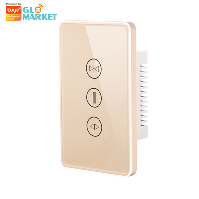 Glomarket Us Standard Tuya Wifi Smart Curtain Switch Tombol Sentuh Kontrol Suara Smart Shutter Switch Alexa Google Home