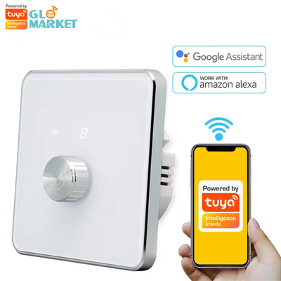 Glomarket Smart Home Dimmer Switch Tuya Zigbee Voice Control Knob Dimming Sesuaikan Kecerahan Dengan Digital Display