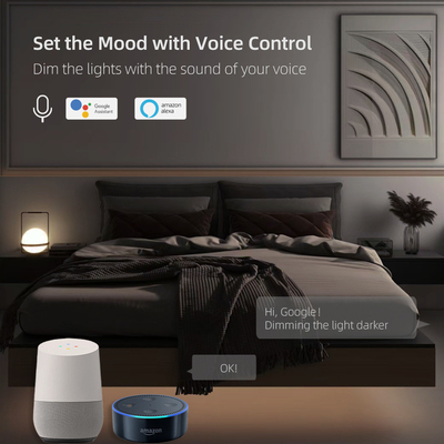 Glomarket Smart Home Dimmer Switch Tuya Zigbee Voice Control Knob Dimming Sesuaikan Kecerahan Dengan Digital Display