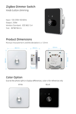 Glomarket Smart Home Dimmer Switch Tuya Zigbee Voice Control Knob Dimming Sesuaikan Kecerahan Dengan Digital Display