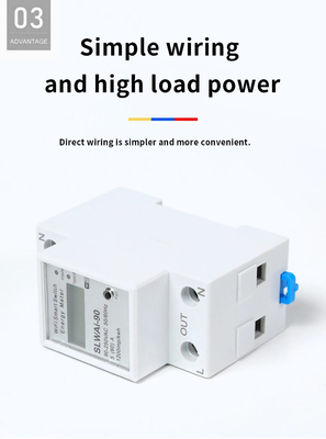 Glomarket Wifi Tuya/Aplikasi Smart Life Remote Control Pelindung Sirkuit Pintar Perangkat Relay Pengukur Energi Pemutus Sakelar