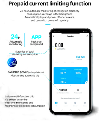 Glomarket Wifi Pemutus Sirkuit Smart Switch Tuya Smart 1p 2p 3p 4p Smart Home System Sirkuit Listrik 4P MCB Pemutus Smart