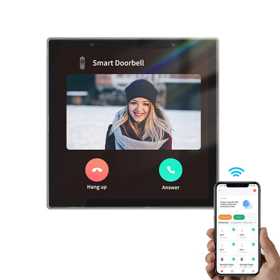 Glomarket Tuya Smart 4 Inci Multi-Fungsi layar sentuh Control Panel Alexa Voice Zigbee Central Control