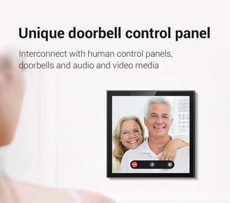Glomarket Smart Home Control Panel Layar sentuh 4 Inci Multifungsi Wi-Fi Rumah Sistem Musik Latar Belakang Tuya Zigbee Gateway