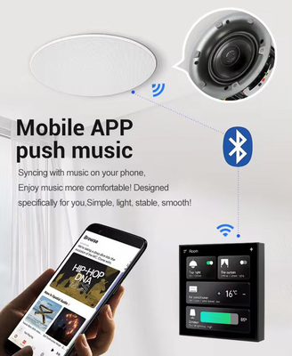 Glomarket Smart Home Control Panel Layar sentuh 4 Inci Multifungsi Wi-Fi Rumah Sistem Musik Latar Belakang Tuya Zigbee Gateway