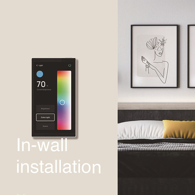 Glomarket Tuya 5 Inch Wifi Zigbee Gateway Smart Home Control Panel Multifungsi Musik Tembok Layar Sentuh Tuya Center