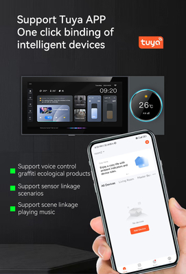 Glomarket Tuya Wifi Smart 6 Inch Control Panel Multifungsi Dibangun di Zigbee Gateway Smart Home Controller Smart Host