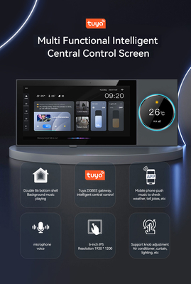Glomarket Tuya Wifi Smart 6 Inch Control Panel Multifungsi Dibangun di Zigbee Gateway Smart Home Controller Smart Host